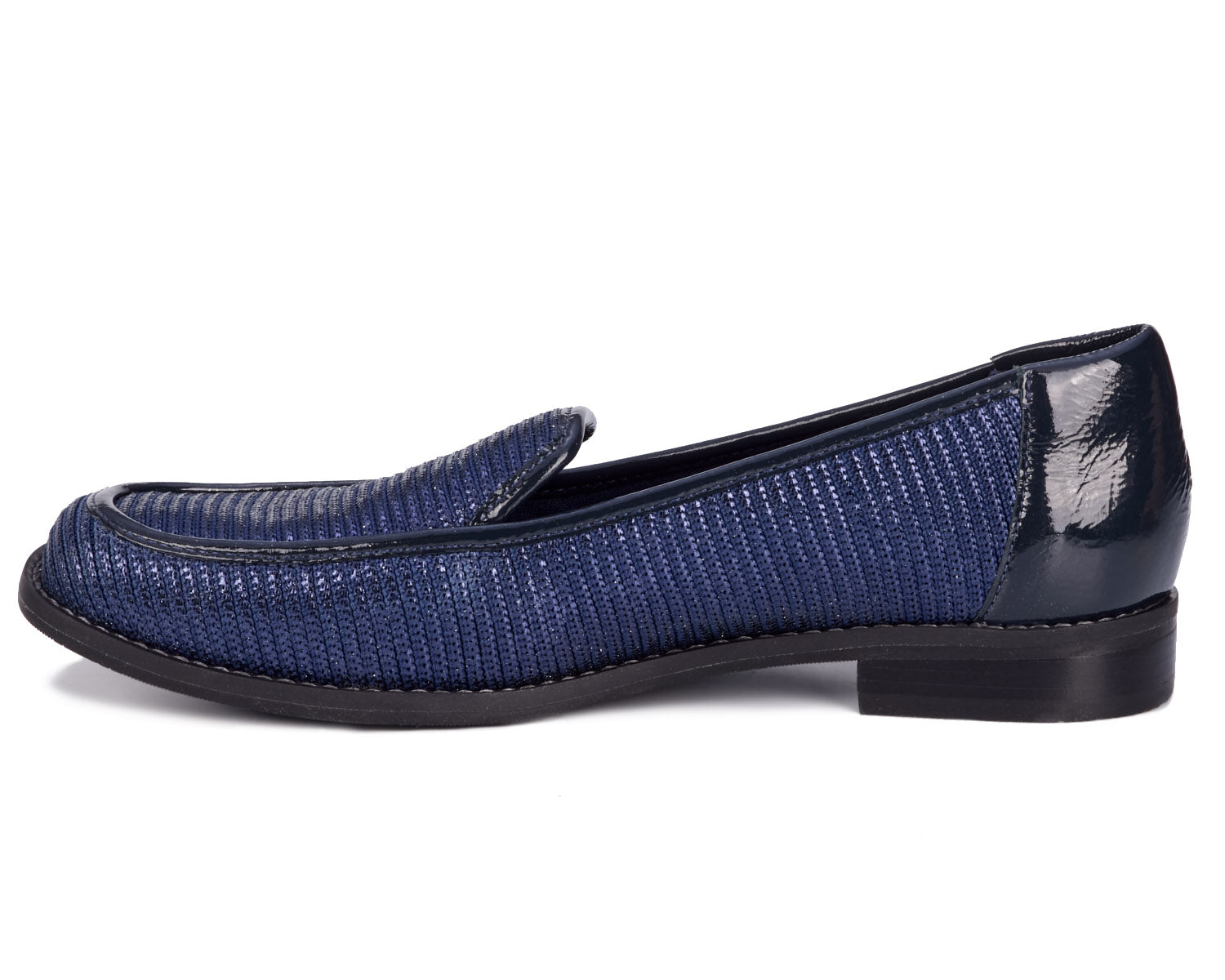 Navy Stretch Fabric Patent-WILLA BY ROS HOMMERSON 7
