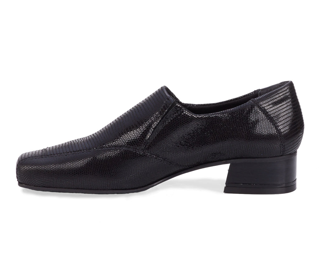 Black Lizard Print Leather-EAGAN BY ROS HOMMERSON 7