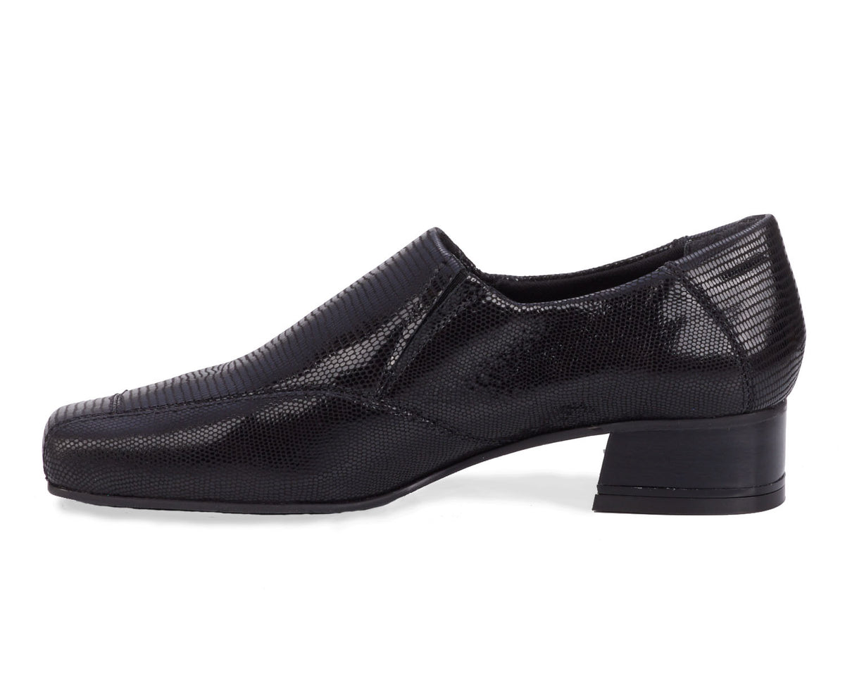Black Lizard Print Leather-EAGAN BY ROS HOMMERSON 7