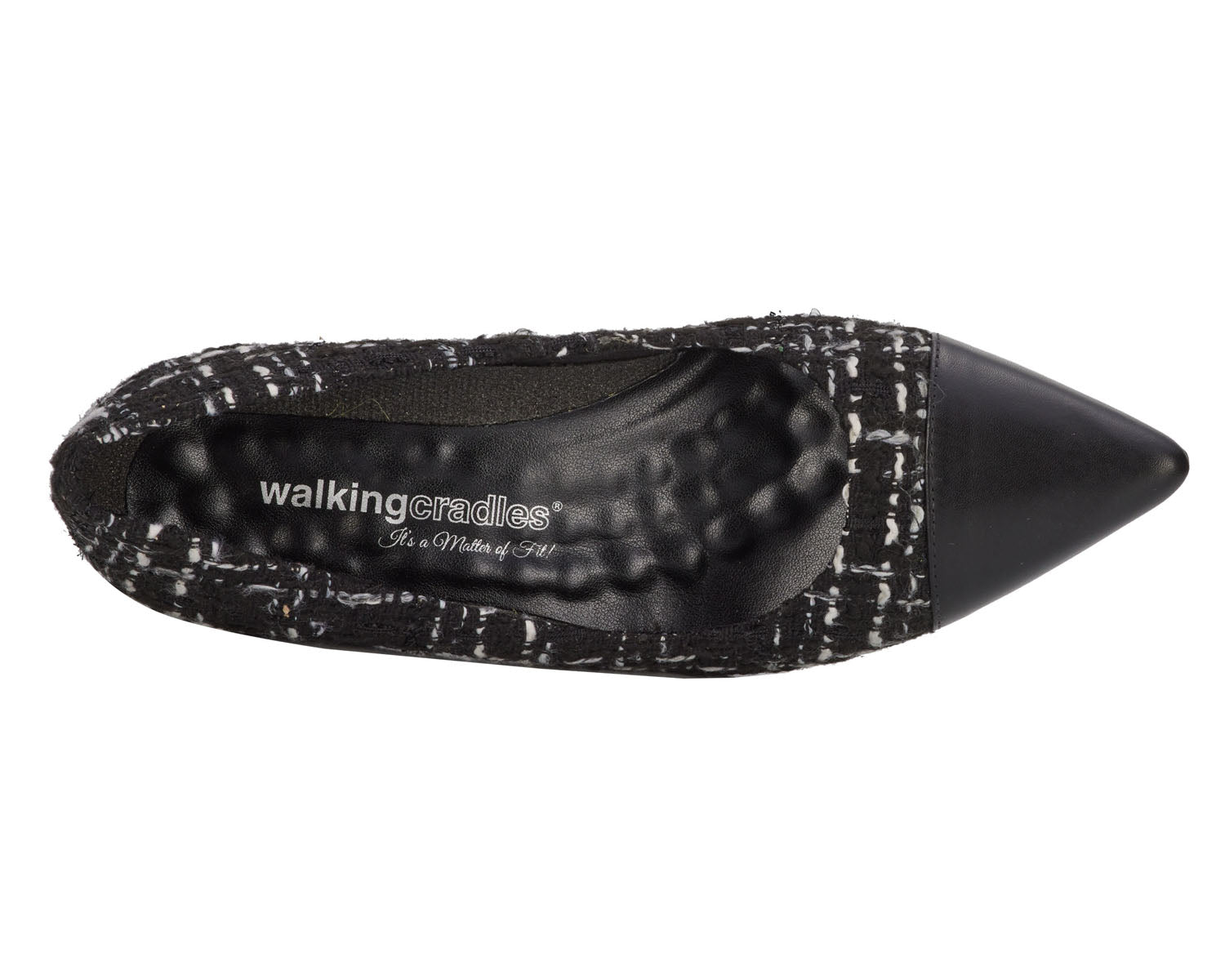 Black Tweed Fabric Leather-WC STEVIE 7
