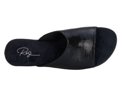 Black Patent Lizard Print Leather-CAM II BY ROS HOMMERSON 7