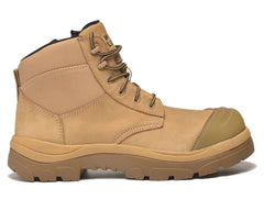 Wheat Leather-6 WORK BOOT NON SAFETY TOE WIDE LOAD 4