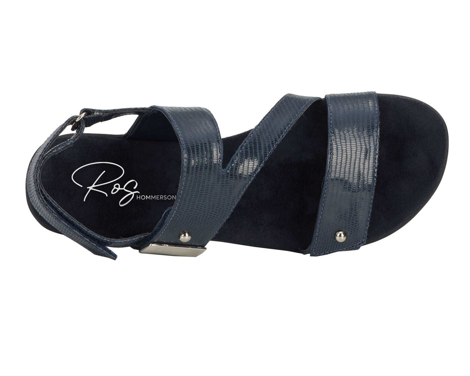 Navy Lizard Print Patent Leather-CHLOE BY ROS HOMMERSON 7