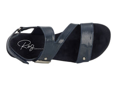 Navy Lizard Print Patent Leather-CHLOE BY ROS HOMMERSON 7