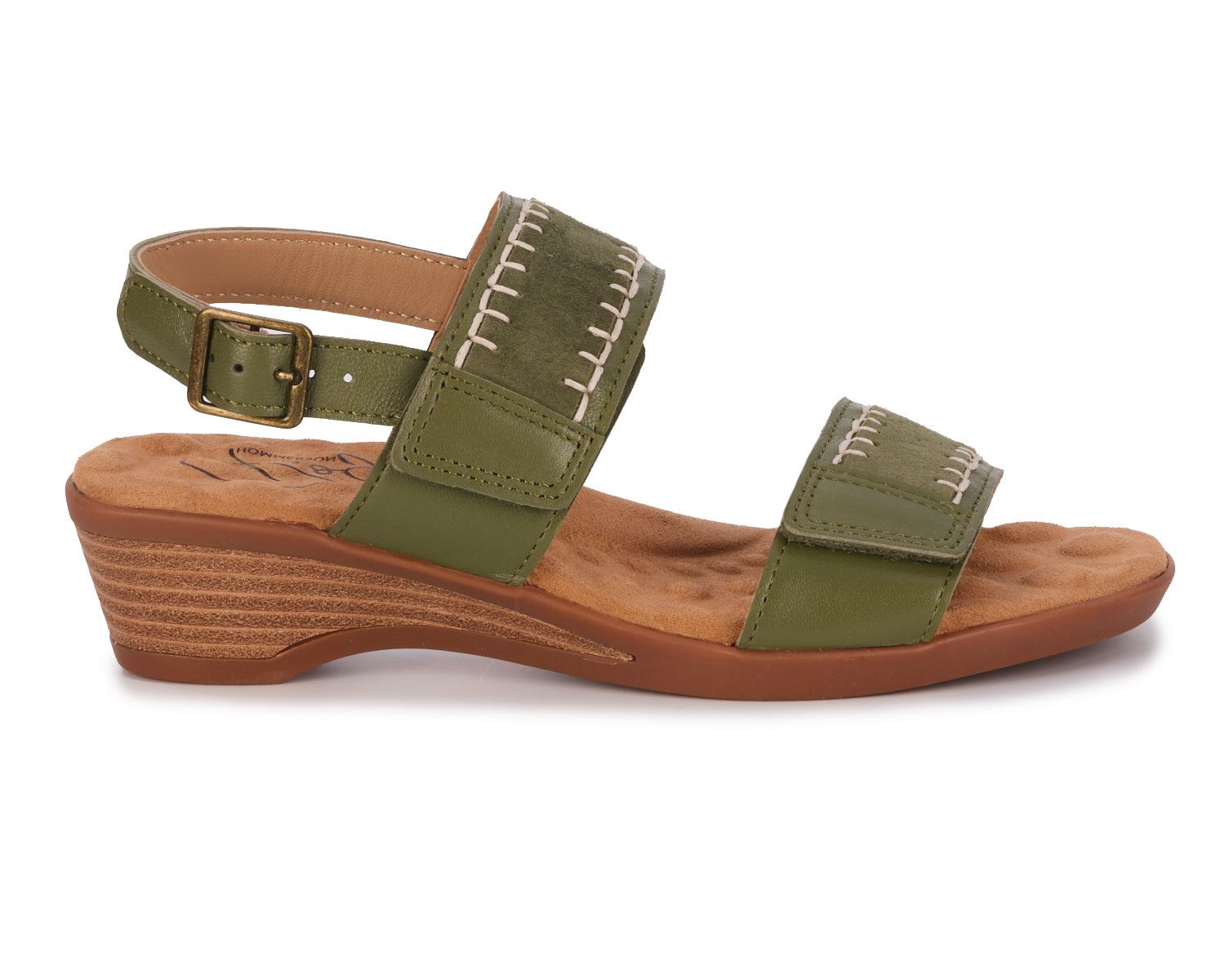 Olive Leather Suede-KATERI BY ROS HOMMERSON 6