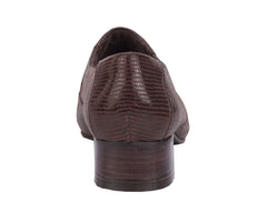 Brown Lizard Print Leather-EAGAN BY ROS HOMMERSON 7