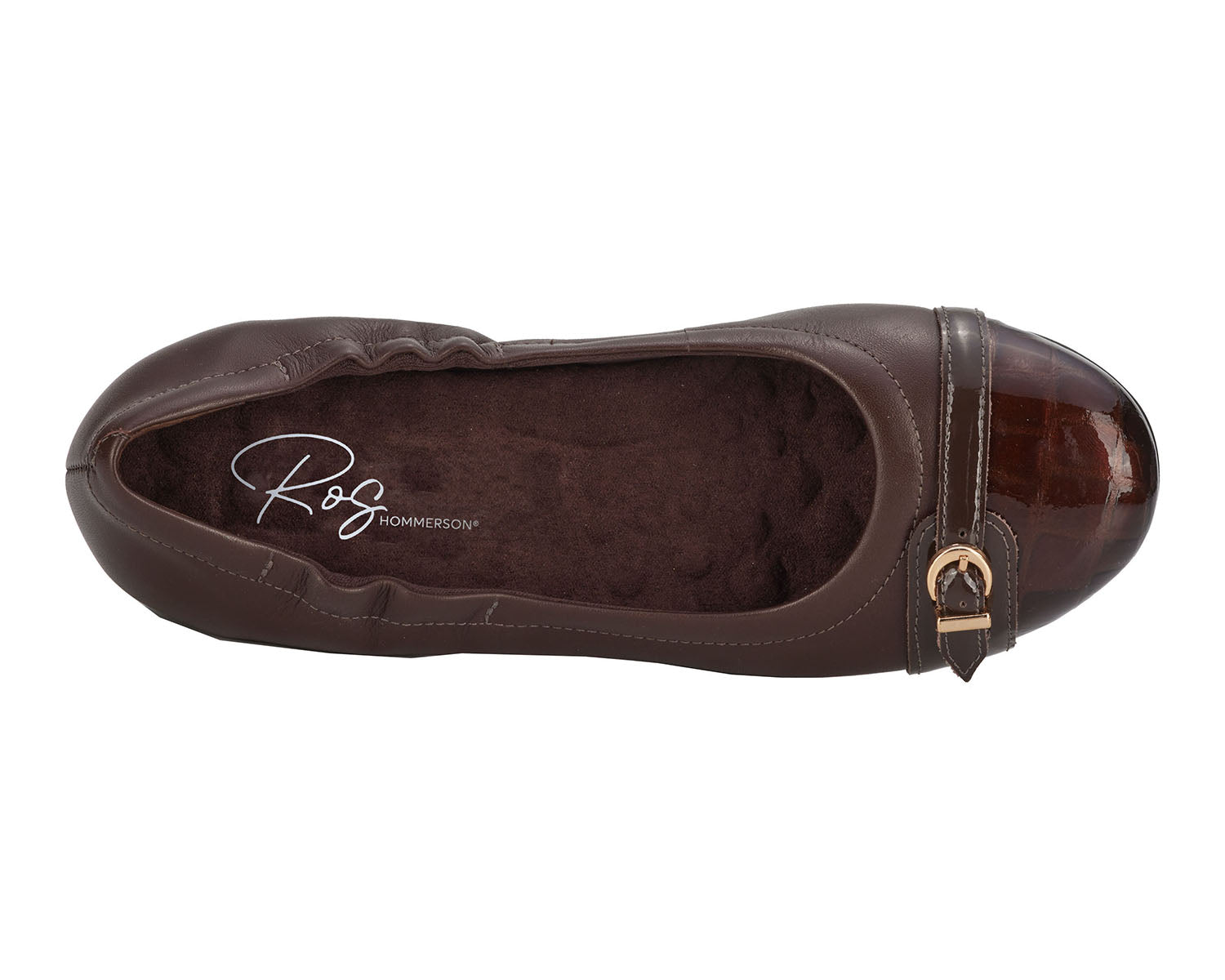 Brown Croc Patent Leather-TRISTA BY ROS HOMMERSON 6