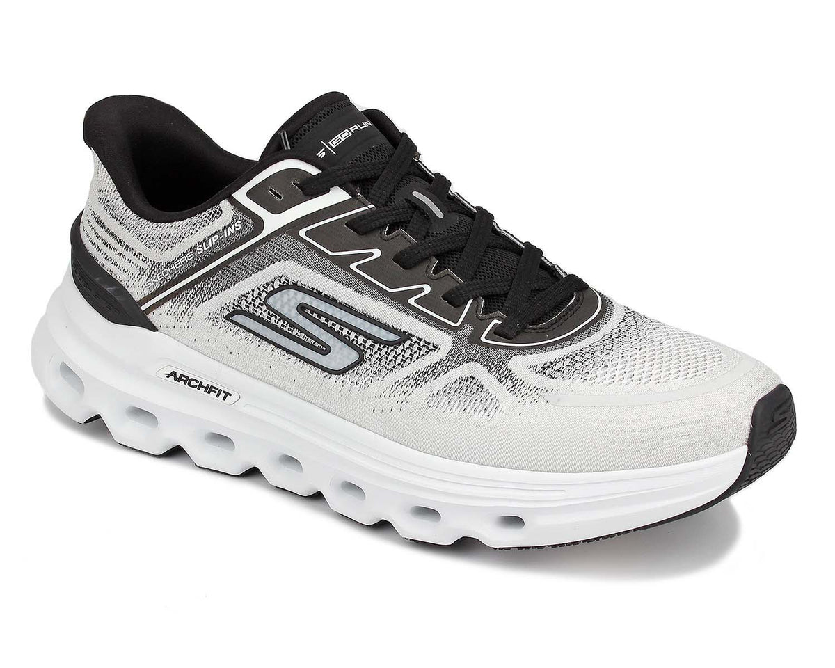 White Black-GO RUN GLIDE-STEP ARCH FIT BY SKECHERS 1