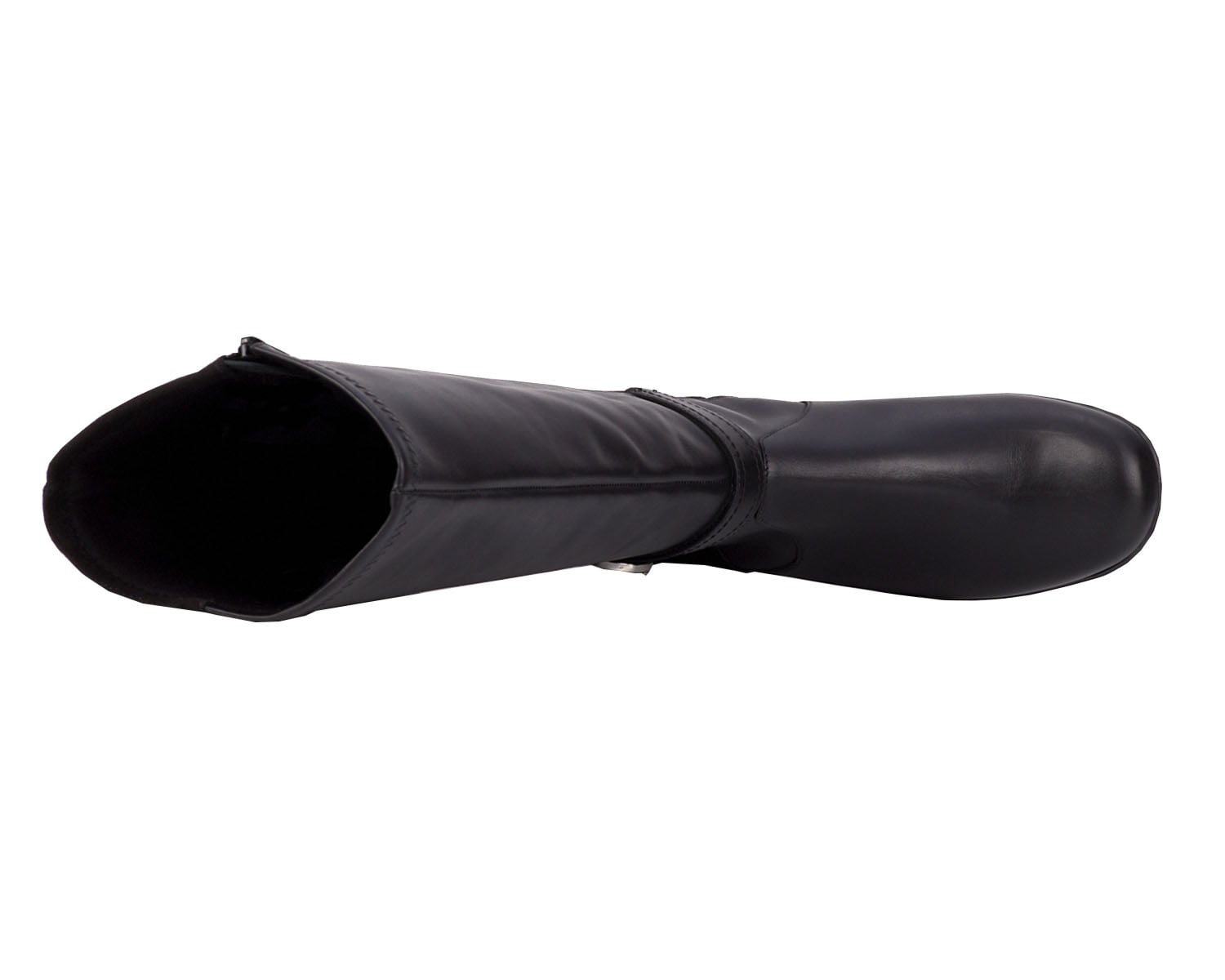 Black Leather  Stretch Suede Fabric-MAX WWS BY ROS HOMMERSON 8
