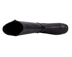 Black Leather  Stretch Suede Fabric-MAX WS BY ROS HOMMERSON 8