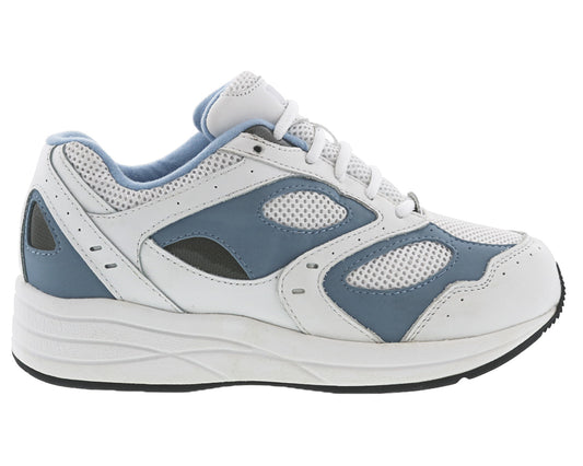 White Blue Leather   White Mesh-FLARE BY DREW 6