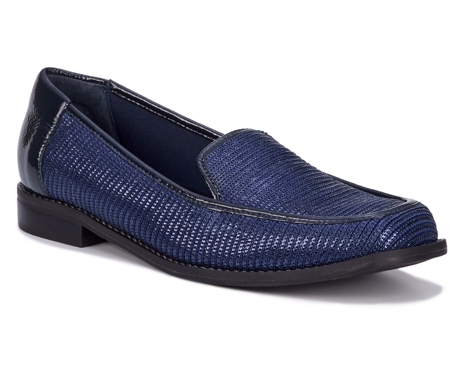 Navy Stretch Fabric Patent-WILLA BY ROS HOMMERSON 1