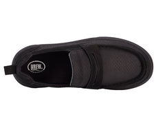 Black Leather Black Nubuck-JAVA BY DREW 7