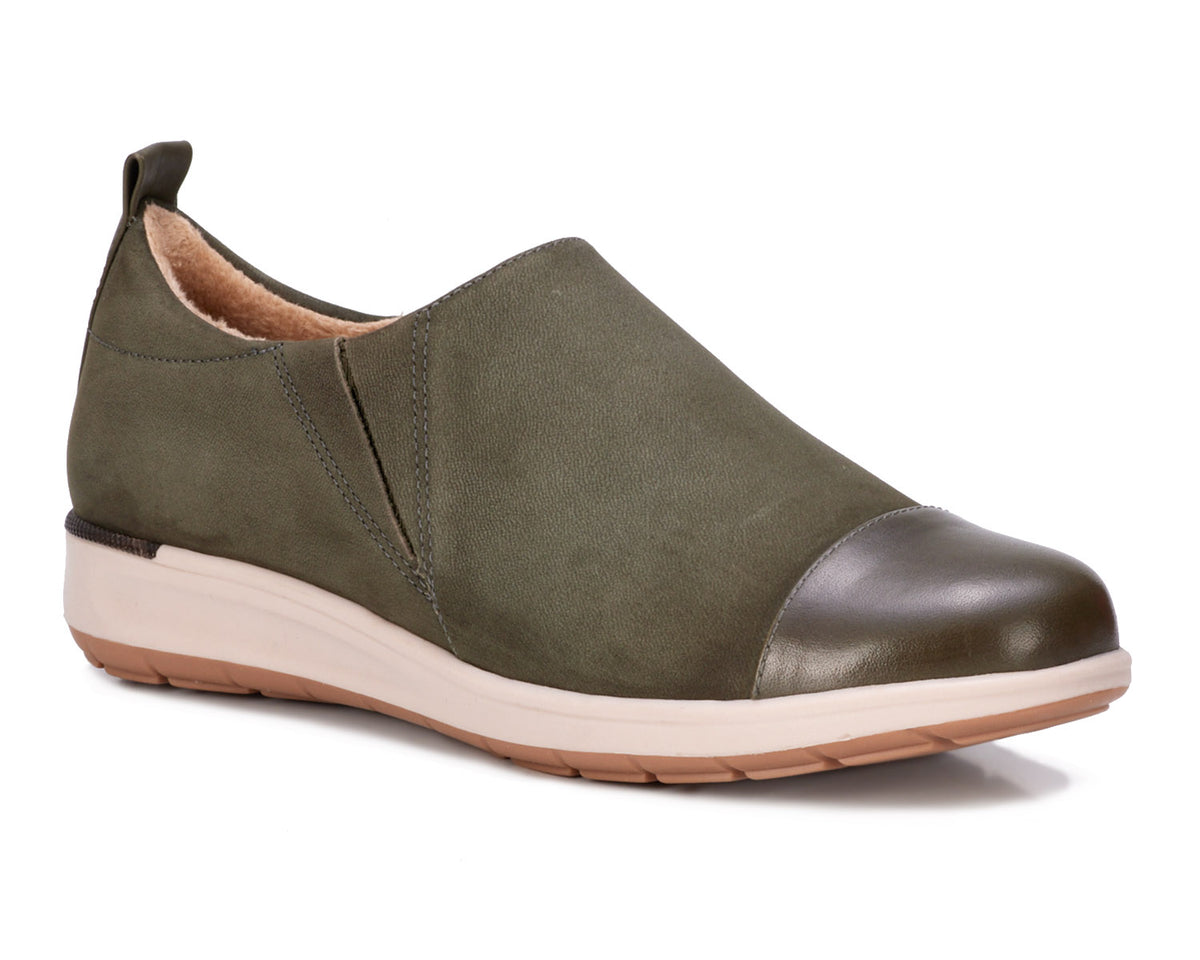 Olive Nubuck Leather-OZZIE BY ROS HOMMERSON 1