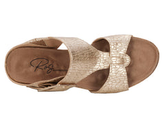 Gold Metallic Crackle Leather-THEA BY ROS HOMMERSON 7