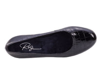 Black Croc Patent Suede-PAULA BY ROS HOMMERSON 7