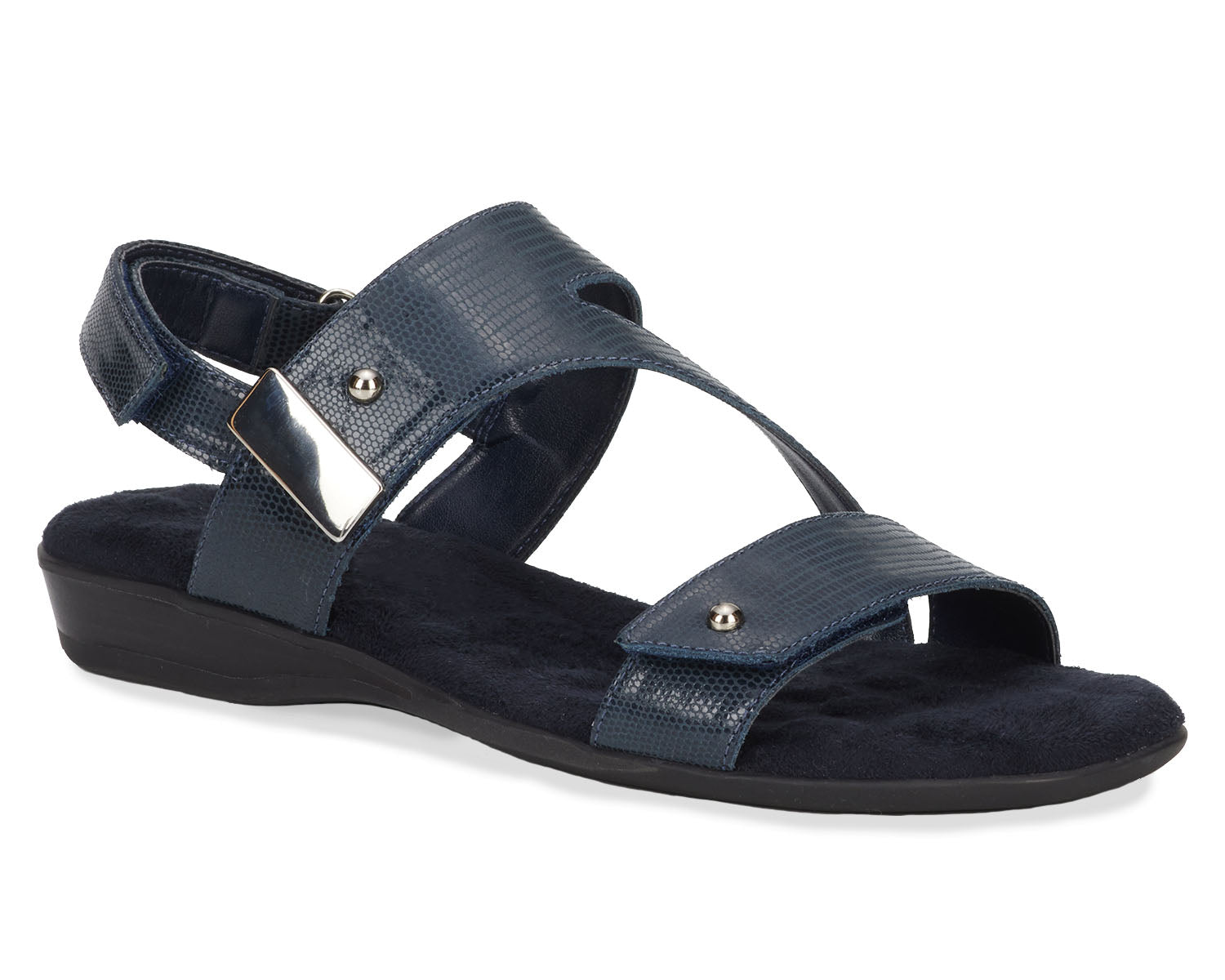 Navy Lizard Print Patent Leather-CHLOE BY ROS HOMMERSON 1