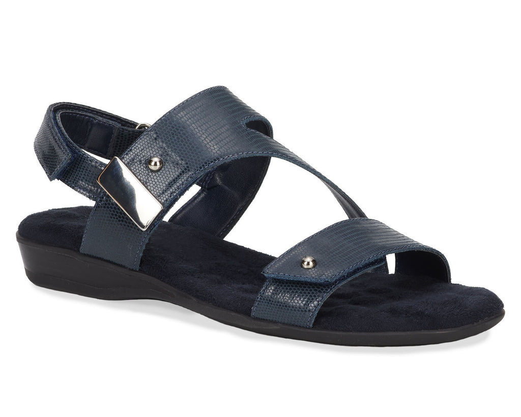 Navy Lizard Print Patent Leather-CHLOE BY ROS HOMMERSON 1