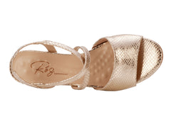 Gold Snake Print Leather-LIZA BY ROS HOMMERSON 7