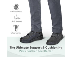 Black-Avery Island D-ring Oxford BY ORTHOFEET 7